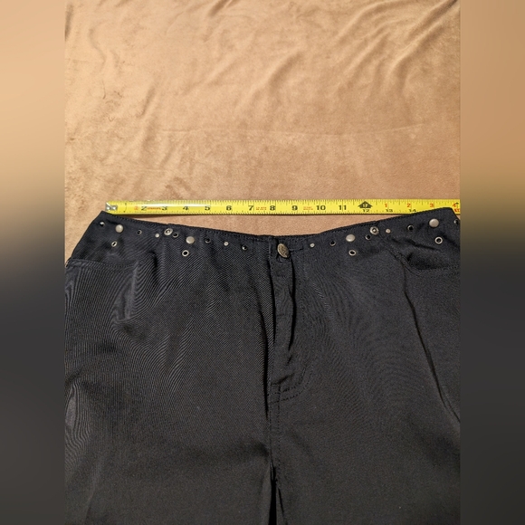 Vintage Harley-Davidson® Black Rhinestones & Silver Studs High Quality Pants - Picture 3 of 16